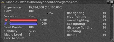 Signature for player Kinedio